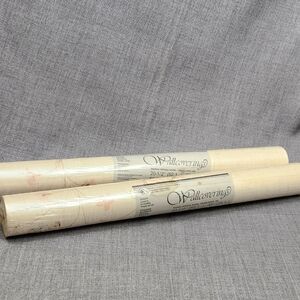 Vintage Wallcoverings Pink Floral Design Vinyl Pre Pasted. 2 Rolls